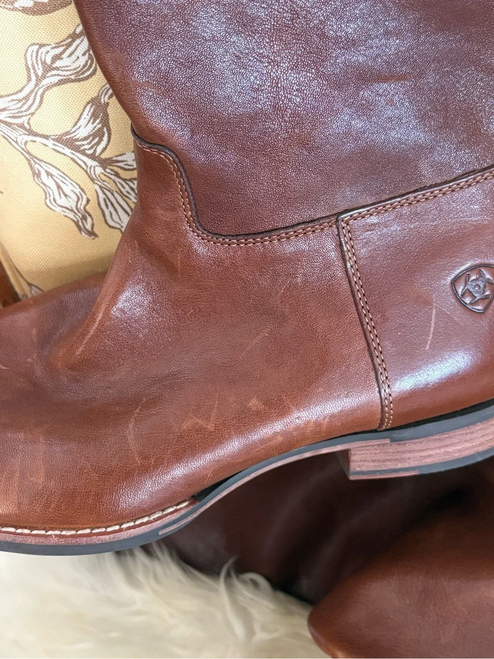 New Ariat Chestnut Brown  Leather Riding Boots